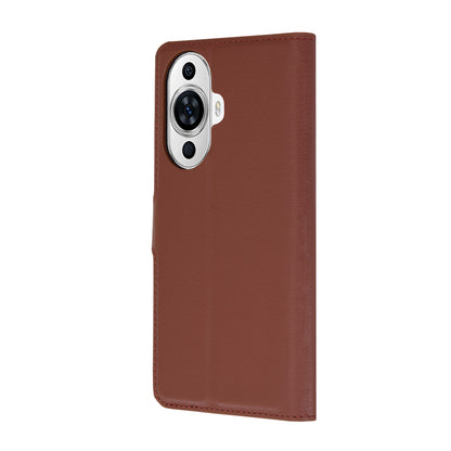 Husa pentru Huawei nova 12s / nova 11, Techsuit, Leather Folio, Maro