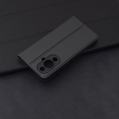 Husa pentru Huawei nova 12s / nova 11, Techsuit, Magskin Book, Neagra