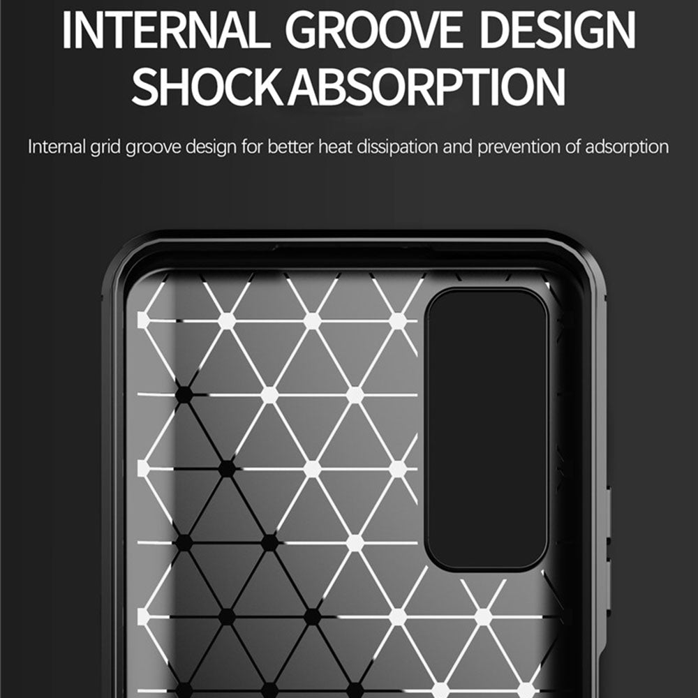 Husa pentru Huawei P smart 2021, Techsuit, Carbon, Neagra