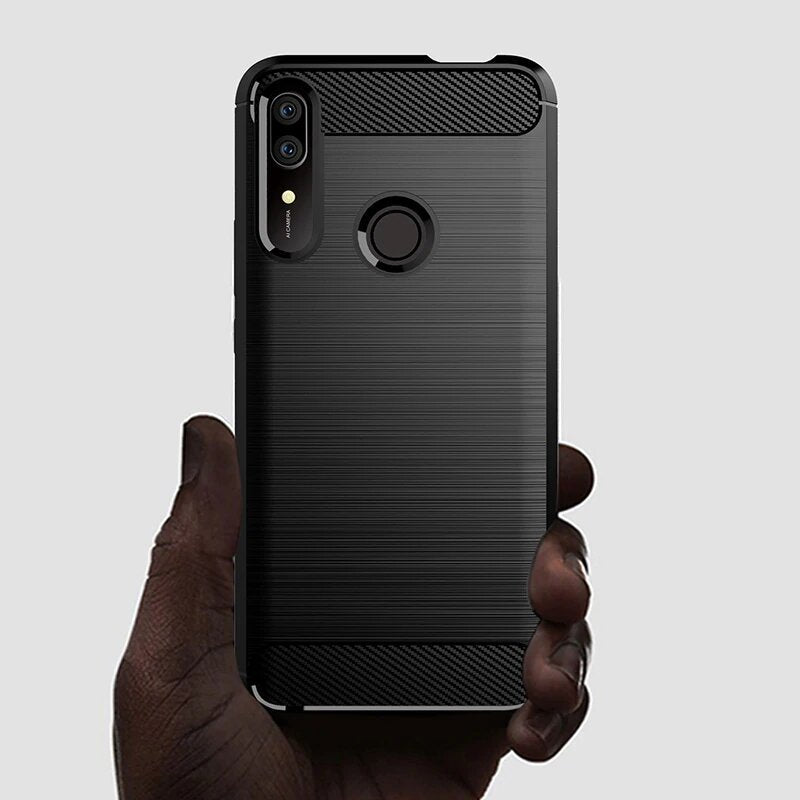 Husa pentru Huawei P Smart Z, Techsuit, Carbon, Neagra