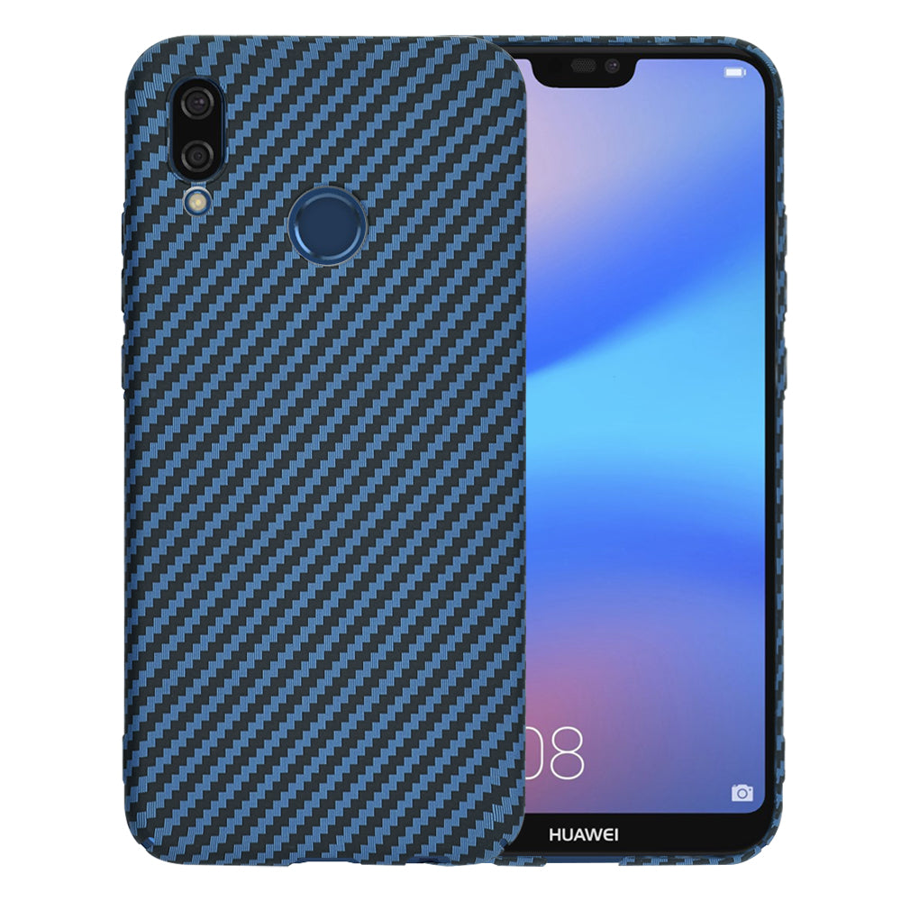 Husa pentru Huawei P20 Lite, Techsuit, Carbonite FiberShell, Turcoaz