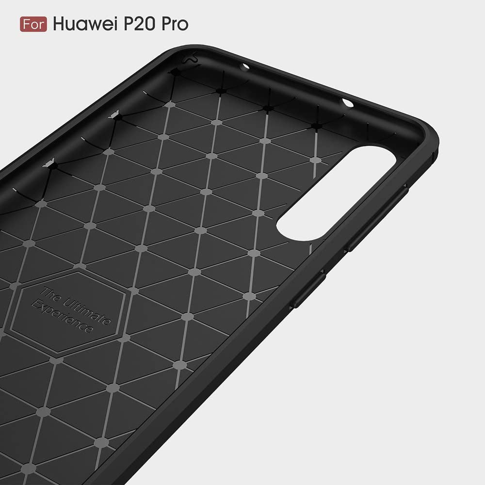 Husa pentru Huawei P20 Pro, Techsuit, Carbon, Neagra