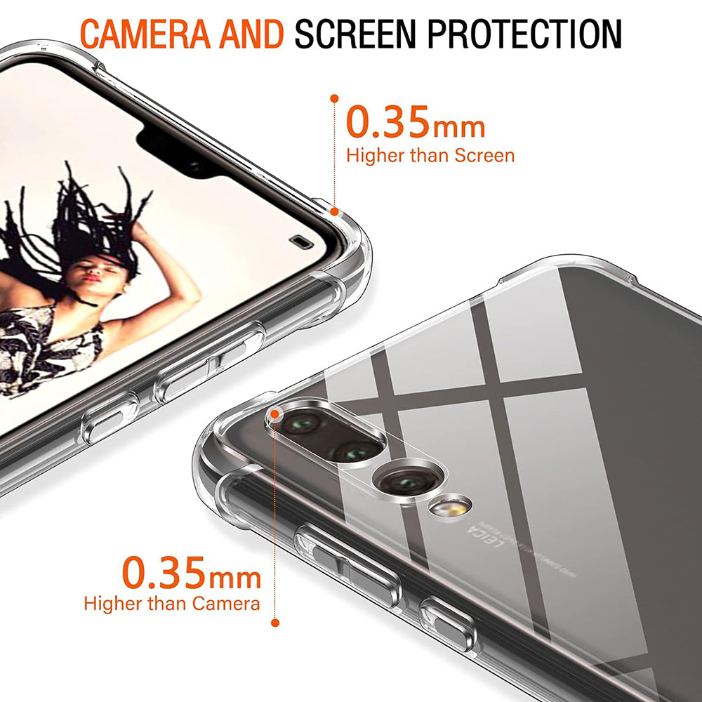 Husa pentru Huawei P20 Pro, Techsuit, Shockproof Clear, Transparenta