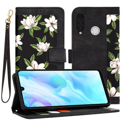 Husa pentru Huawei P30 lite New Edition / P30 lite, Techsuit, FlipCraft, Neagra