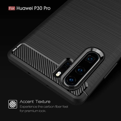 Husa pentru Huawei P30 Pro New Edition / P30 Pro, Techsuit, Carbon, Neagra