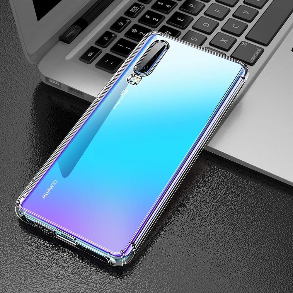 Husa pentru Huawei P30, Techsuit, Shockproof Clear, Transparenta