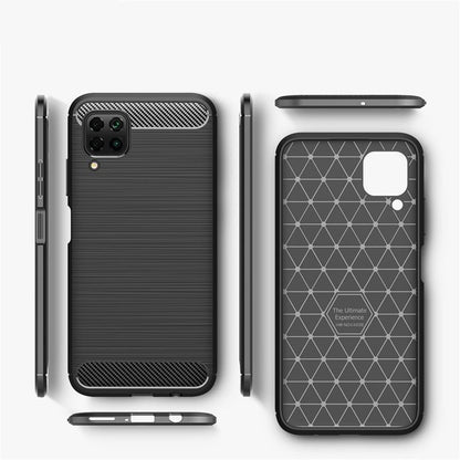 Husa pentru Huawei P40 lite 4G, Techsuit, Carbon, Neagra