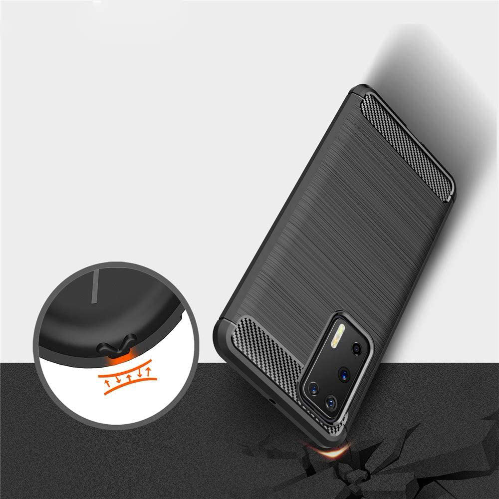 Husa pentru Huawei P40 Pro, Techsuit, Carbon, Neagra