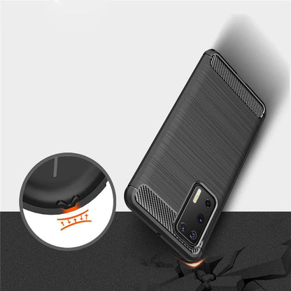 Husa pentru Huawei P40 Pro, Techsuit, Carbon, Neagra