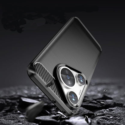 Husa pentru Huawei Pura 70 Pro, Techsuit, Carbon, Neagra
