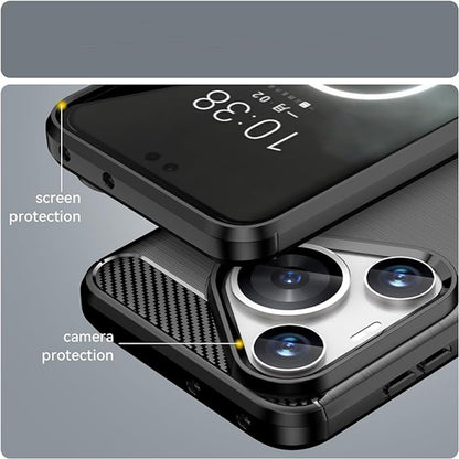 Husa pentru Huawei Pura 70 Pro, Techsuit, Carbon, Neagra