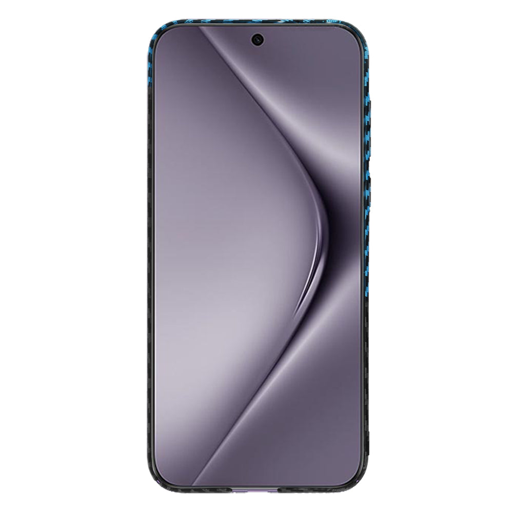 Husa pentru Huawei Pura 70 Pro, Techsuit, Carbonite FiberShell, Neagra Bleu
