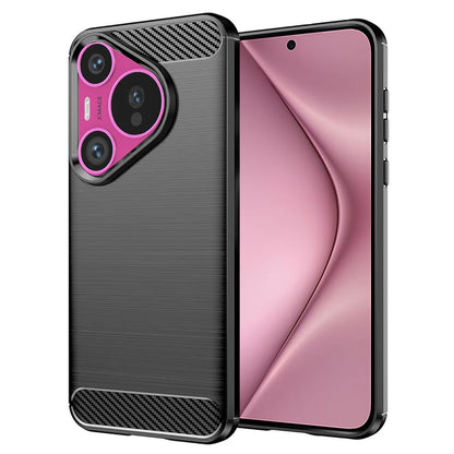 Husa pentru Huawei Pura 70, Techsuit, Carbon, Neagra