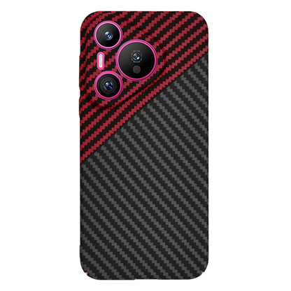 Husa pentru Huawei Pura 70, Techsuit, Carbonite FiberShell, Neagra Rosie