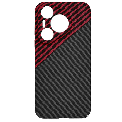 Husa pentru Huawei Pura 70, Techsuit, Carbonite FiberShell, Neagra Rosie