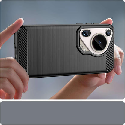 Husa pentru Huawei Pura 70 Ultra, Techsuit, Carbon, Neagra