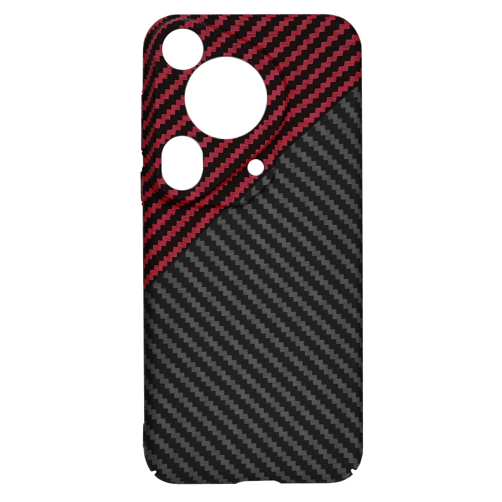 Husa pentru Huawei Pura 70 Ultra, Techsuit, Carbonite FiberShell, Neagra Rosie