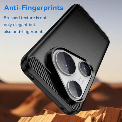 Husa pentru Huawei Pura 80 Pro / Pura 80 Ultra, Techsuit, Carbon, Neagra