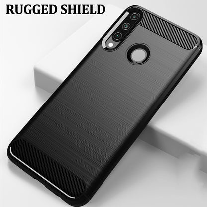 Husa pentru Huawei Y6p, Techsuit, Carbon, Neagra