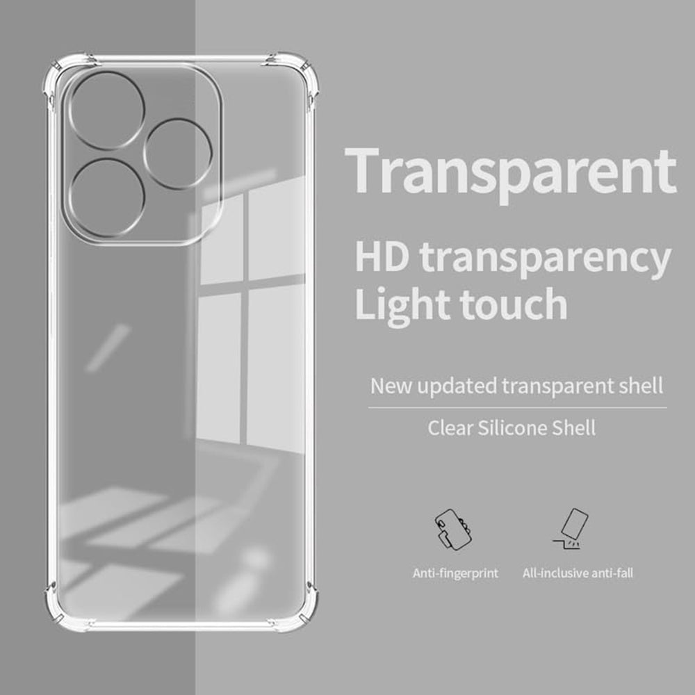 Husa pentru Infinix Hot 40i, Techsuit, Shockproof Clear, Transparenta