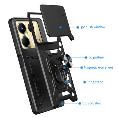 Husa pentru Infinix Note 40 4G, Techsuit, CamShield, Neagra