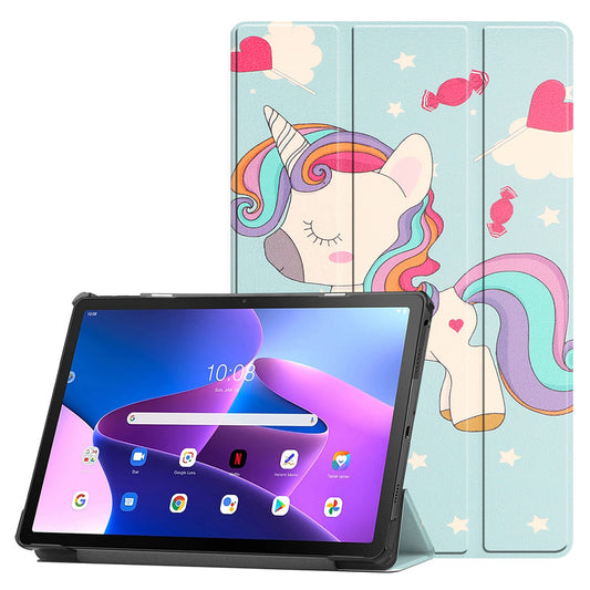 Husa pentru Lenovo Idea Tab 11, Techsuit, FoldPro Unicorn, Multicolor