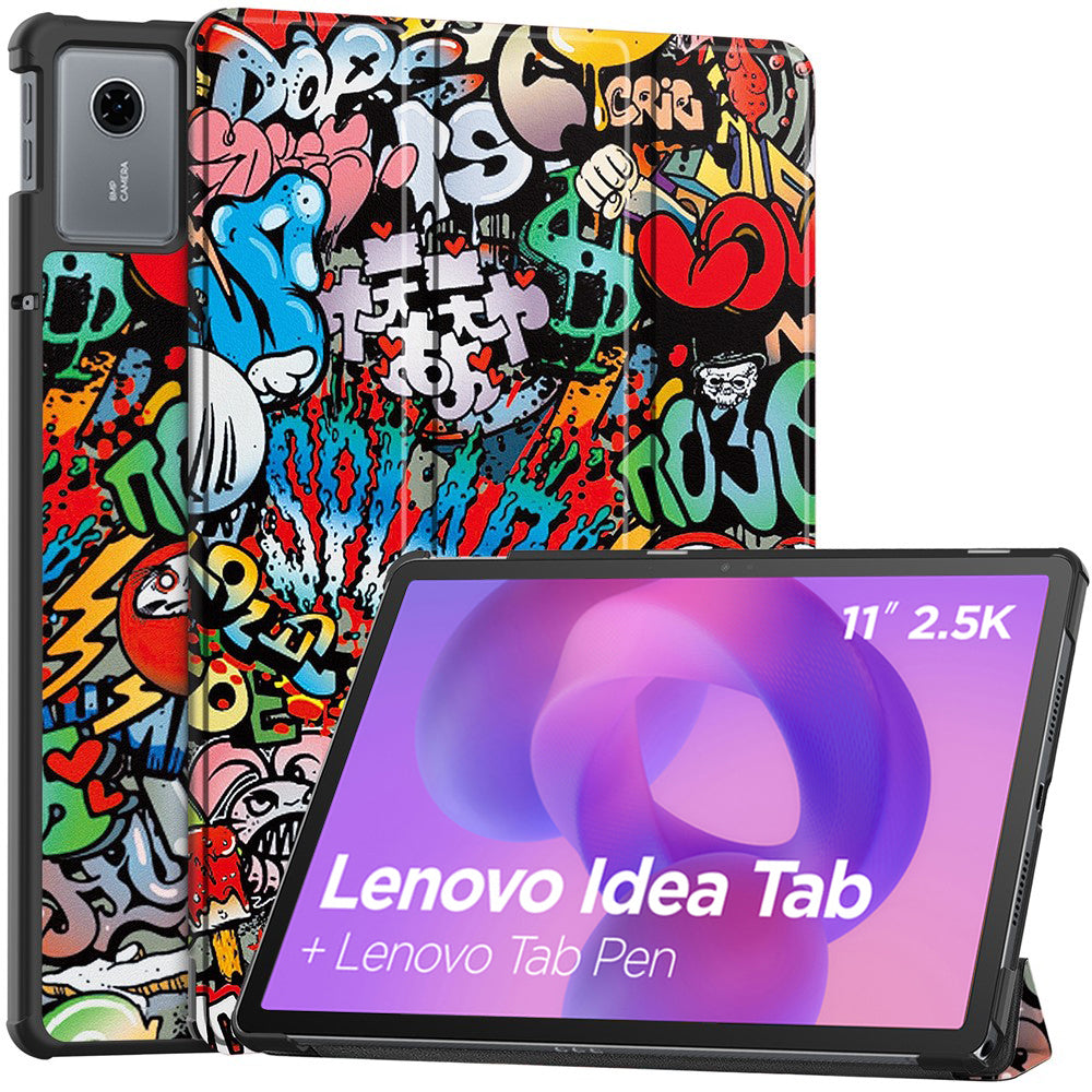 Husa pentru Lenovo Idea Tab 11, Techsuit, FoldPro Urban Vibe, Multicolor