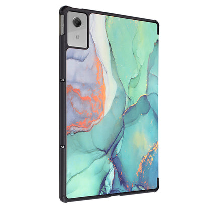 Husa pentru Lenovo Idea Tab Plus, Techsuit, FoldPro Green Time, Multicolor