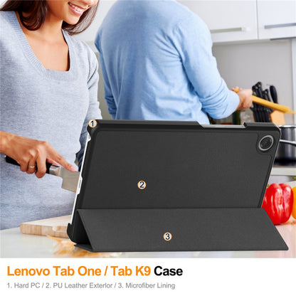 Husa pentru Lenovo Tab K9, Techsuit, FoldPro, Neagra
