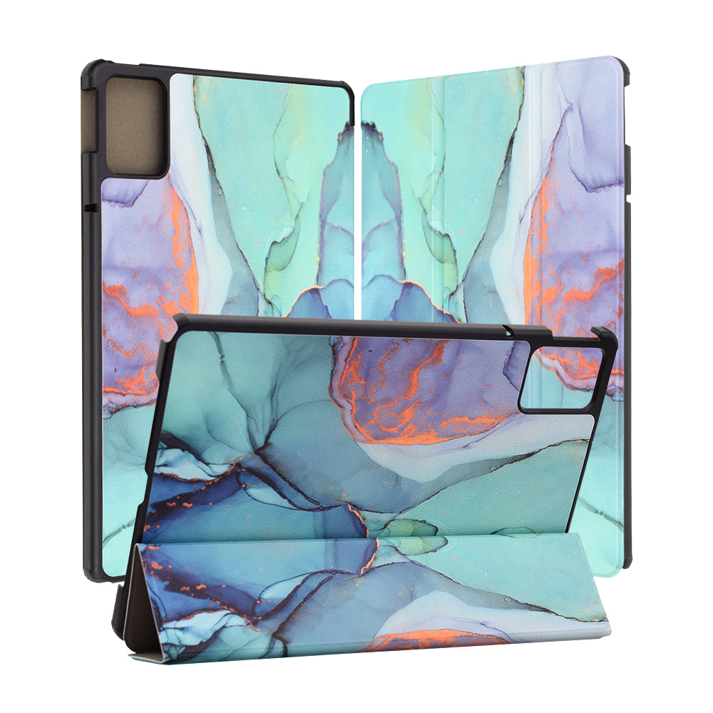 Husa pentru Lenovo Tab M11, Techsuit, FoldPro Green Time, Multicolor