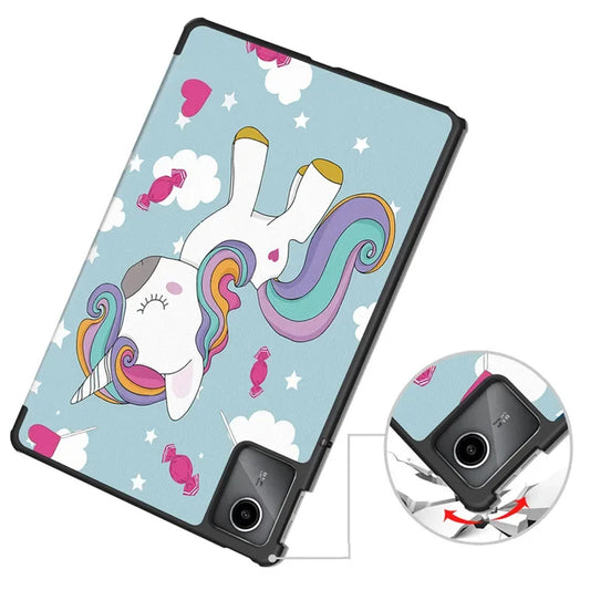 Husa pentru Lenovo Tab M11, Techsuit, FoldPro Unicorn, Multicolor