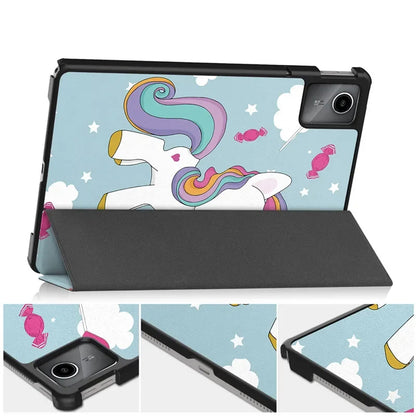 Husa pentru Lenovo Tab M11, Techsuit, FoldPro Unicorn, Multicolor