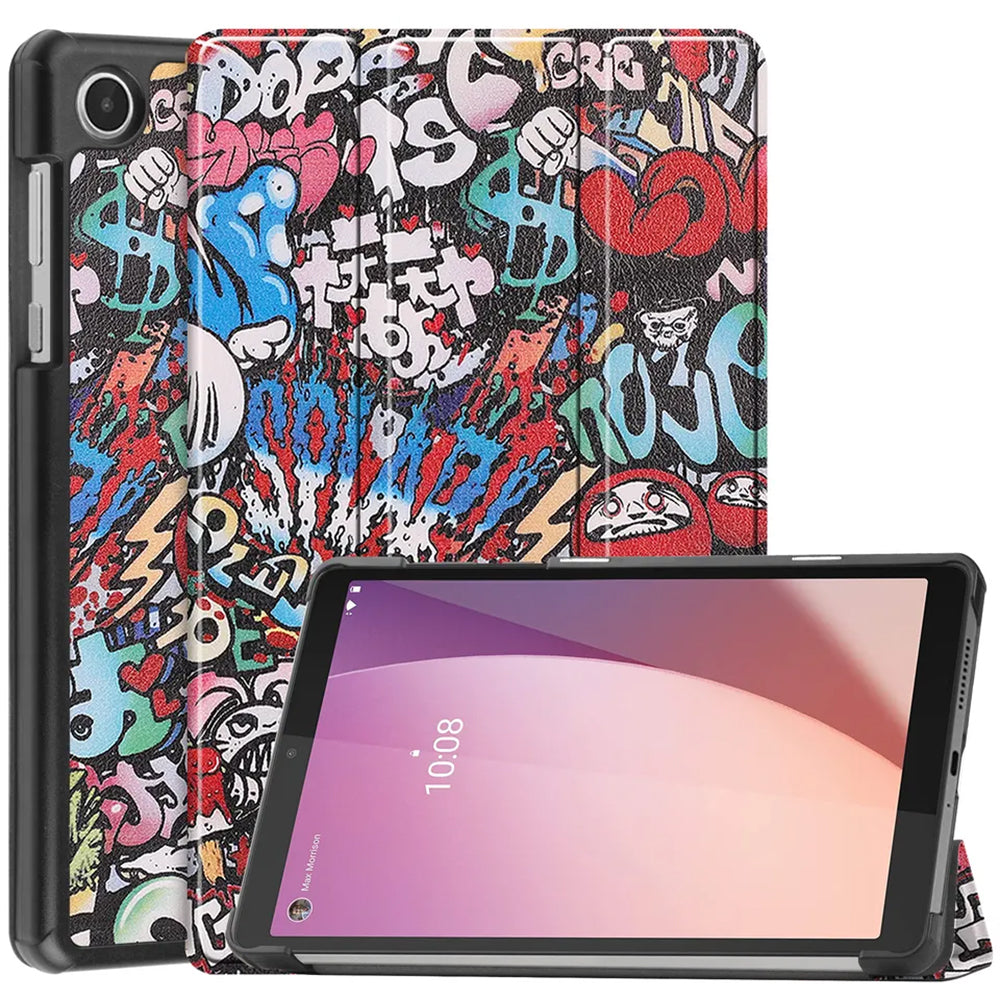 Husa pentru Lenovo Tab M8 (4th Gen), Techsuit, FoldPro Urban Vibe, Multicolor