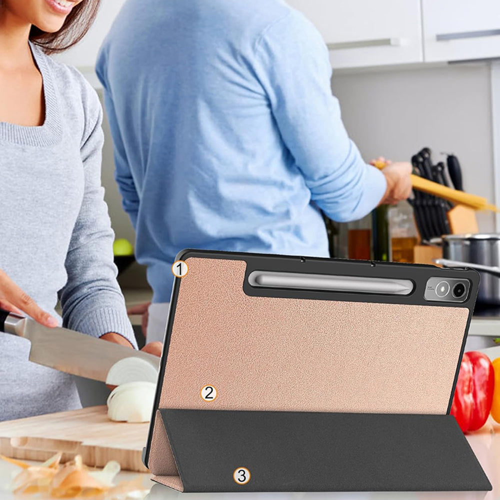 Husa pentru Lenovo Tab P12, Techsuit, FoldPro Urban Vibe, Multicolor
