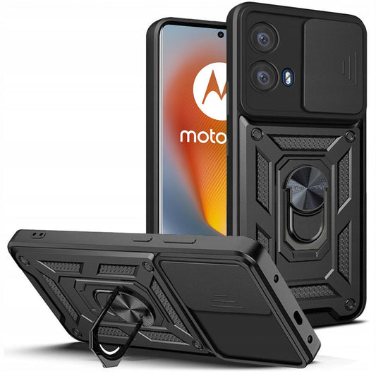 Husa pentru Motorola Edge 50 Fusion, Tech-Protect, CamShield Pro, Neagra