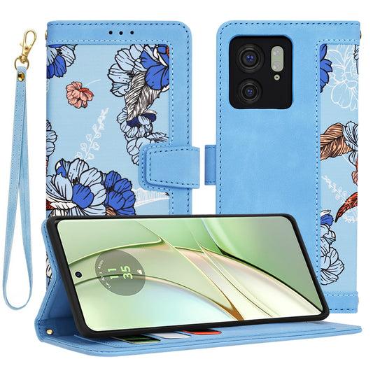 Husa pentru Motorola Edge (2023) / Edge 40, Techsuit, FlipCraft, Bleu
