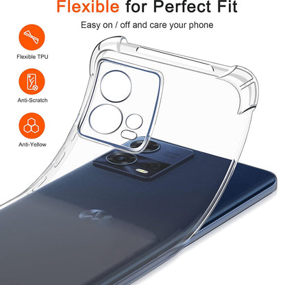 Husa pentru Motorola Edge 30 Fusion, Techsuit, Shockproof Clear, Transparenta