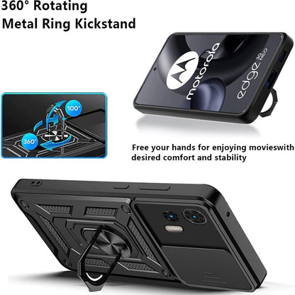 Husa pentru Motorola Edge 30 Neo, Techsuit, CamShield, Neagra