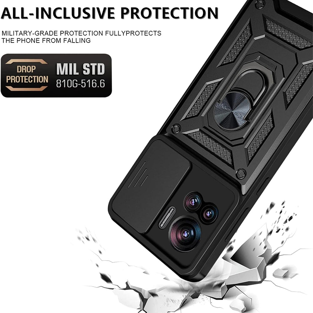 Husa pentru Motorola Edge 30 Ultra, Techsuit, CamShield, Neagra