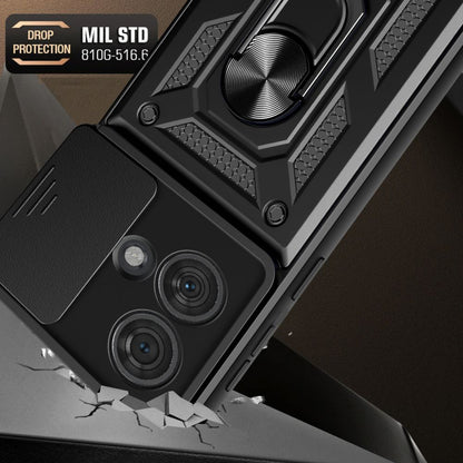 Husa pentru Motorola Edge 40 Neo, Techsuit, CamShield, Neagra