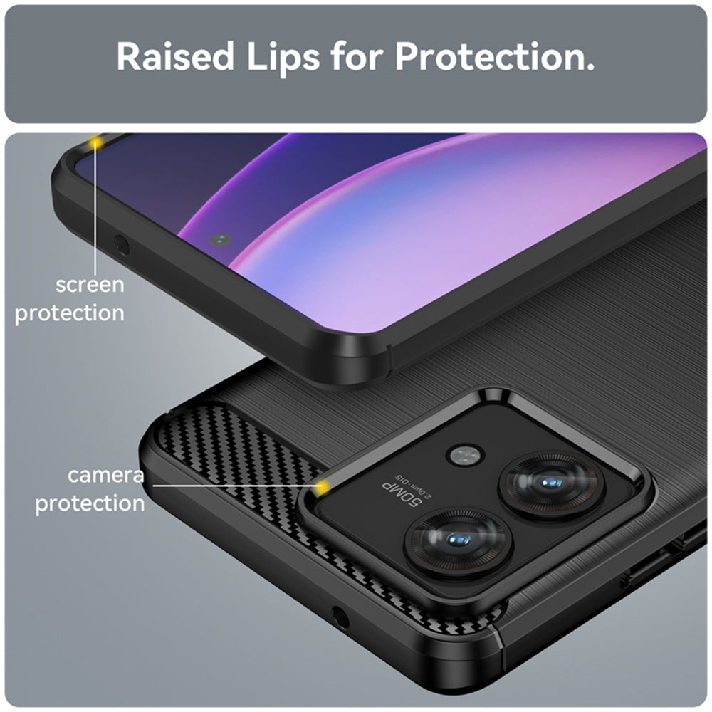 Husa pentru Motorola Edge 40 Neo, Techsuit, Carbon, Neagra