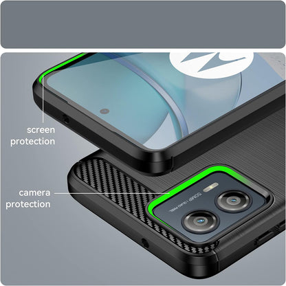 Husa pentru Motorola Edge 50 Fusion, Techsuit, Carbon, Neagra