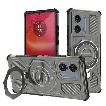 Husa pentru Motorola Edge 50 Fusion, Techsuit, Carbon Shield Pro, Fumurie