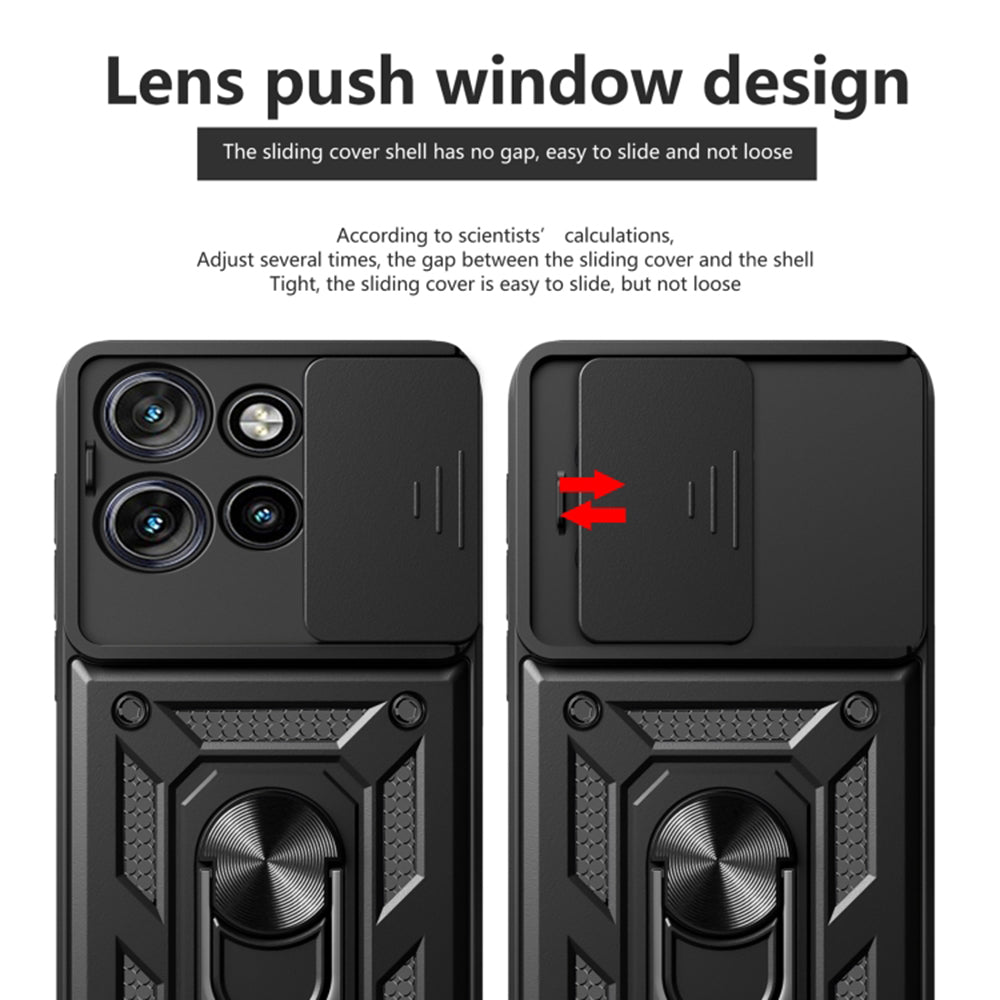 Husa pentru Motorola Edge 50 Neo, Techsuit, CamShield, Neagra