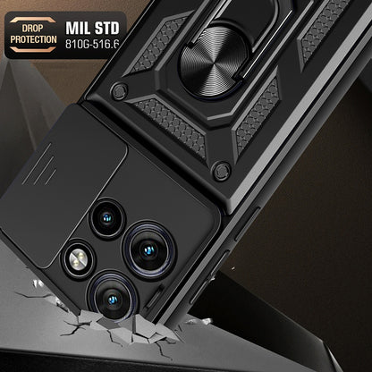 Husa pentru Motorola Edge 50 Neo, Techsuit, CamShield, Neagra