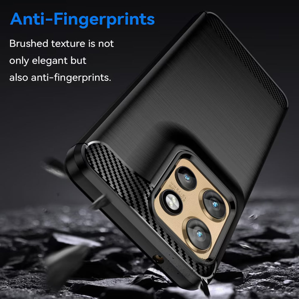 Husa pentru Motorola Edge 50 Neo, Techsuit, Carbon, Neagra