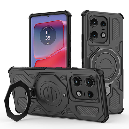 Husa pentru Motorola Edge 50 Pro, Techsuit, Carbon Shield Pro, Neagra