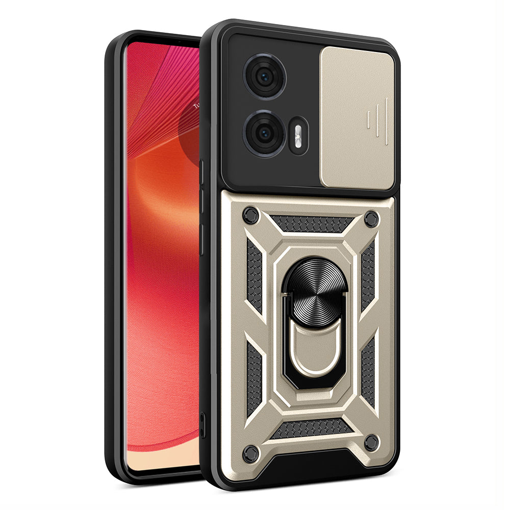 Husa pentru Motorola Edge 50, Techsuit, CamShield, Aurie