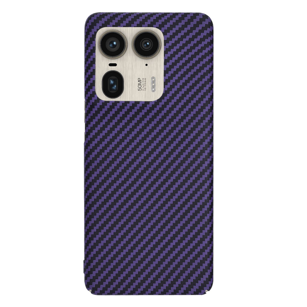 Husa pentru Motorola Edge 50 Ultra, Techsuit, Carbonite FiberShell, Mov