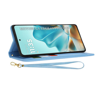 Husa pentru Motorola Edge 60 Fusion / Edge 60, Techsuit, FlipCraft, Bleu